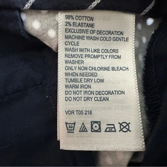 Nautica Blue and White Polka Dot Size 12 - Picture 3 of 5